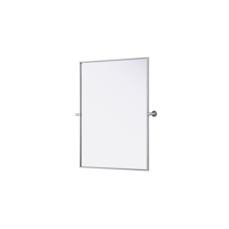 Elegant Kitchen And Bath Amoura 27X36 Pivot Mirror in Silver