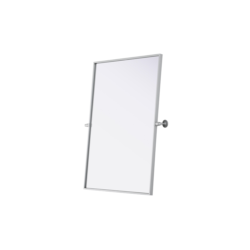 Elegant Kitchen And Bath Amoura 27X36 Pivot Mirror in Silver