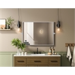 Elegant Kitchen And Bath Amoura 27X36 Pivot Mirror in Silver