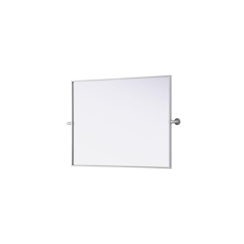 Elegant Kitchen And Bath Amoura 27X36 Pivot Mirror in Silver