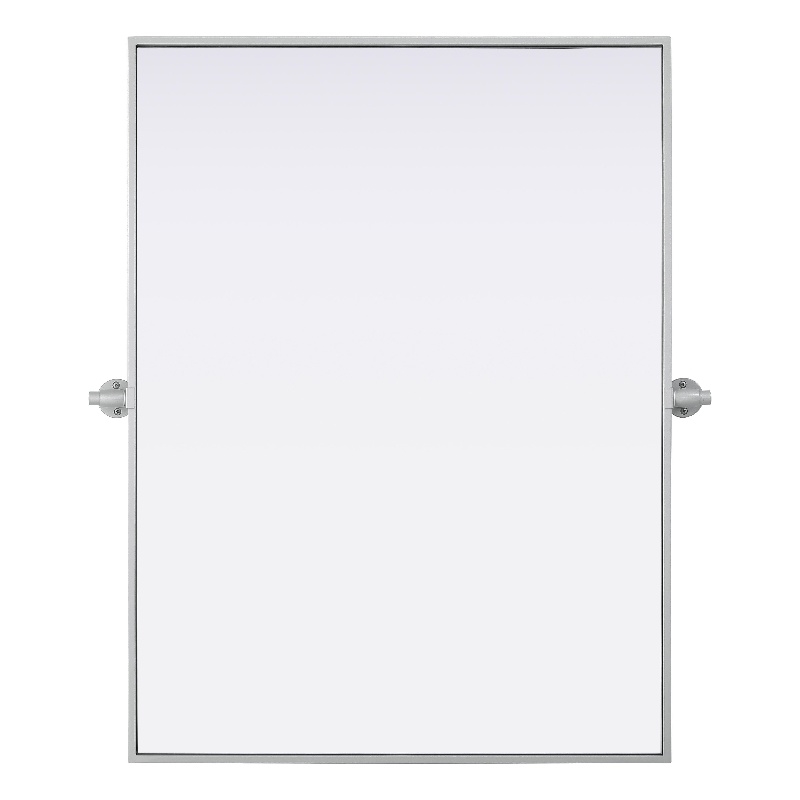 Elegant Kitchen And Bath Amoura 27X36 Pivot Mirror in Silver