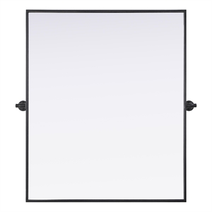 Elegant Kitchen And Bath Amoura 30X36 Pivot Mirror in Black