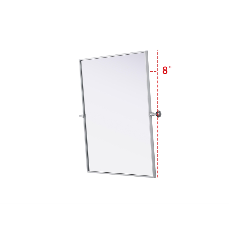Elegant Kitchen And Bath Amoura 30X36 Pivot Mirror in Silver