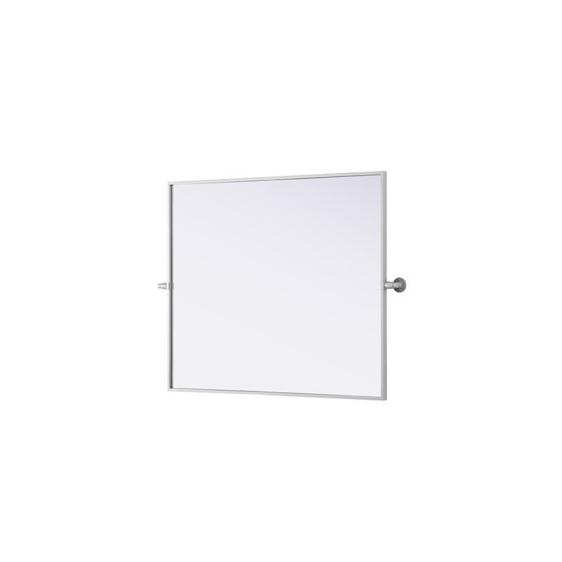Elegant Kitchen And Bath Amoura 30X36 Pivot Mirror in Silver