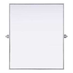 Elegant Kitchen And Bath Amoura 30X36 Pivot Mirror in Silver