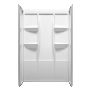 Elegant Kitchen And Bath Sterling 48&quot Alcove Shower Wall Surround Glossy White