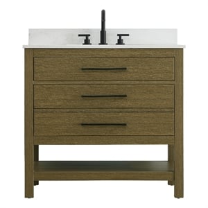 Elegant Kitchen and Bath 36 &quot Single Bathroom Vanity in Chestnut Brown