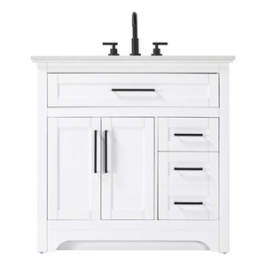 Elegant Kitchen and Bath 36&quot Single Bathroom Vanity in White