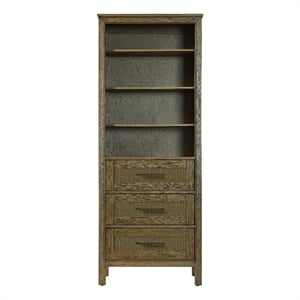 Elegant Kitchen and Bath 28&quot Open Shelving Bath Storage Cabinet in Hazel Oak