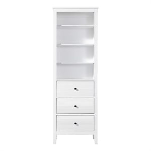 Elegant Kitchen and Bath 24&quot Open Shelving Bath Storage Cabinet in White