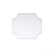 Elegant Kitchen and Bath Notched Metal Mirror 36X42
