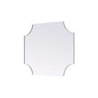 Elegant Kitchen and Bath Notched Metal Mirror 36X42