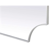 Elegant Kitchen and Bath Notched Metal Mirror 36X42