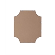 Elegant Kitchen and Bath Notched Metal Mirror 36X42