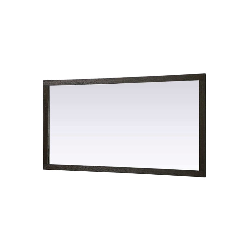 Elegant Kitchen and Bath Noah Rectangle Wood Mirror 72 X 36 in Chocolate Oak