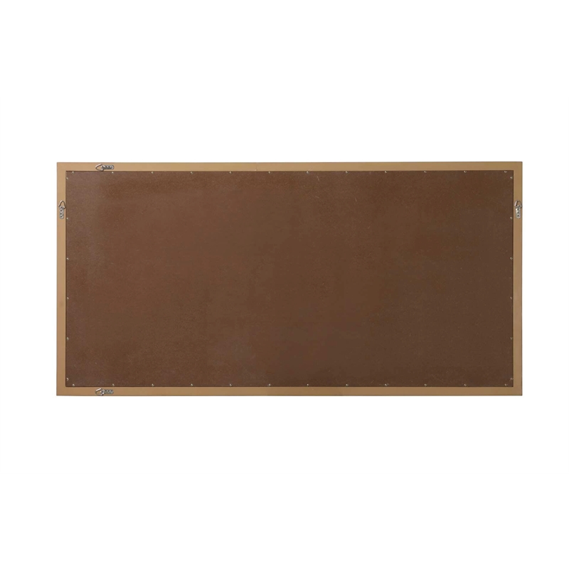 Elegant Kitchen and Bath Noah Rectangle Wood Mirror 72 X 36 in Honey Teak