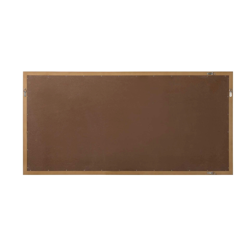 Elegant Kitchen and Bath Noah Rectangle Wood Mirror 72 X 36 in Linen Oak