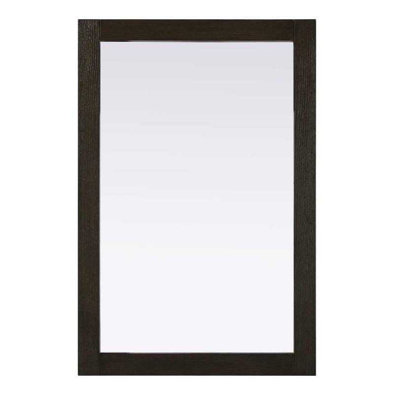 Elegant Kitchen and Bath Noah Rectangle Wood Mirror 24 X 36 in Chocolate Oak