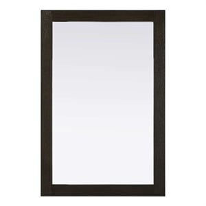 Elegant Kitchen and Bath Noah Rectangle Wood Mirror 24 X 36 in Chocolate Oak