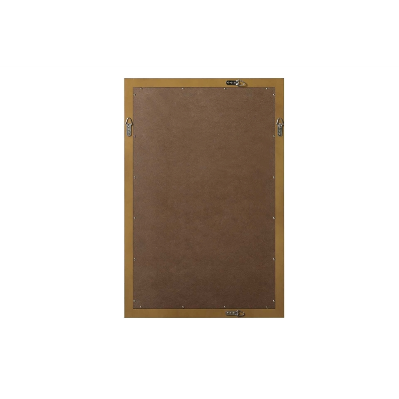 Elegant Kitchen and Bath Noah Rectangle Wood Mirror 24 X 36 in Hazel Oak
