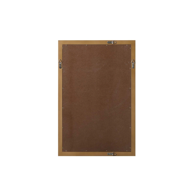 Elegant Kitchen and Bath Noah Rectangle Wood Mirror 24 X 36 in Linen Oak