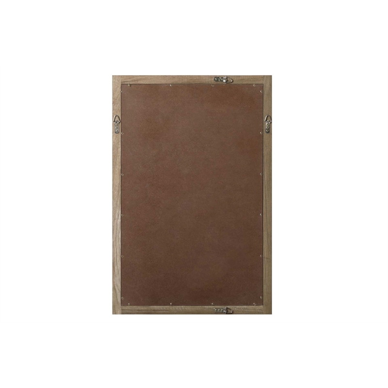 Elegant Kitchen and Bath Noah Rectangle Wood Mirror 24 X 36 in Natural Oak