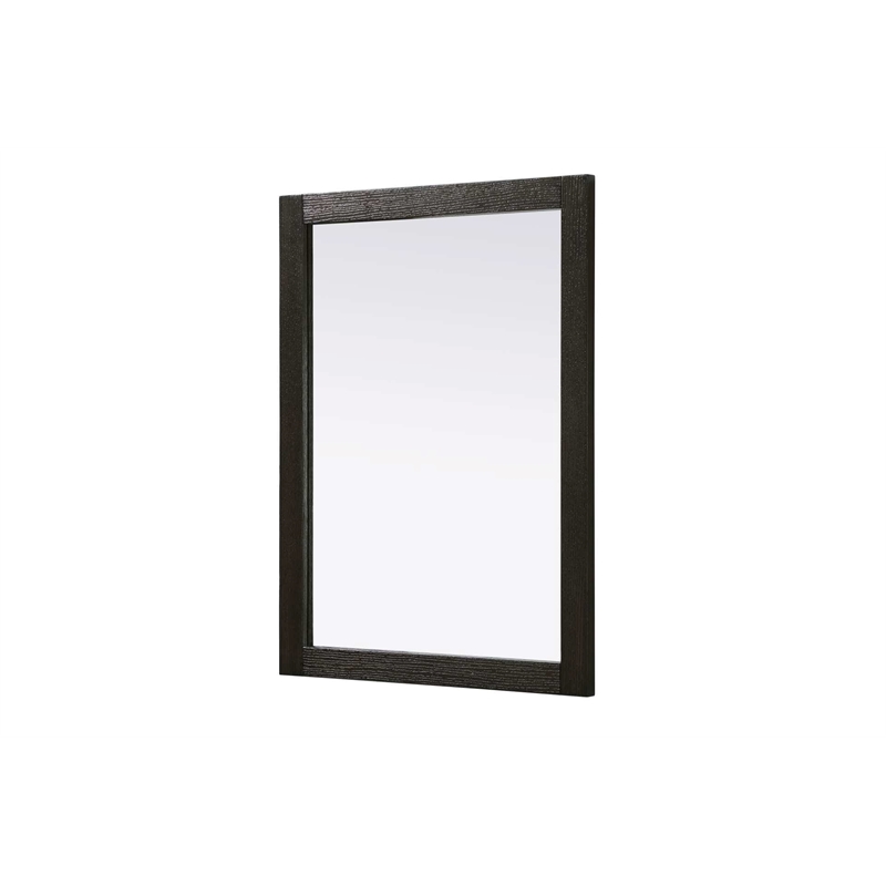 Elegant Kitchen and Bath Noah Rectangle Wood Mirror 27 X 36 in Chocolate Oak