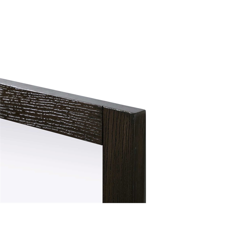 Elegant Kitchen and Bath Noah Rectangle Wood Mirror 27 X 36 in Chocolate Oak