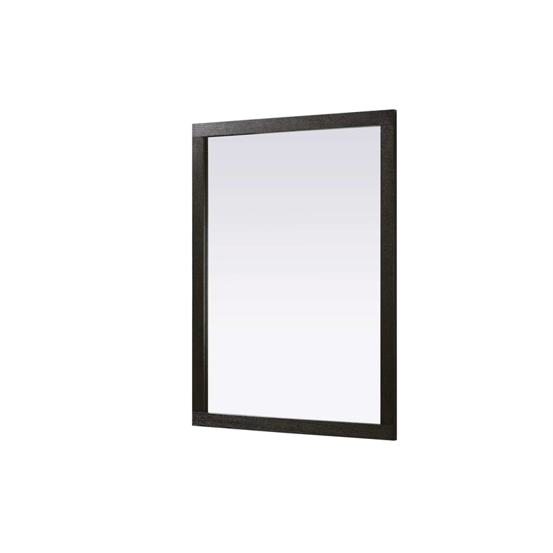 Elegant Kitchen and Bath Noah Rectangle Wood Mirror 48 X 36 in Chocolate Oak