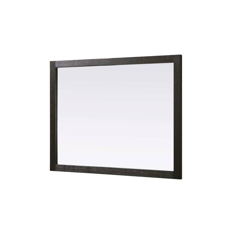 Elegant Kitchen and Bath Noah Rectangle Wood Mirror 48 X 36 in Chocolate Oak