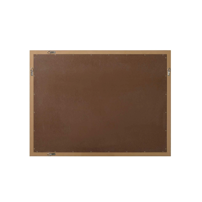 Elegant Kitchen and Bath Noah Rectangle Wood Mirror 48 X 36 in Honey Teak