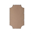 Elegant Kitchen and Bath Notched Metal Mirror 22X36