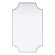 Elegant Kitchen and Bath Notched Metal Mirror 22X36