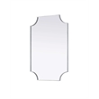 Elegant Kitchen and Bath Notched Metal Mirror 24X36