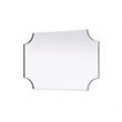 Elegant Kitchen and Bath Notched Metal Mirror 24X36