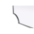 Elegant Kitchen and Bath Notched Metal Mirror 24X36