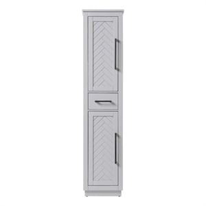 Elegant Kitchen and Bath 16&quot Bath Storage Cabinet in Grey
