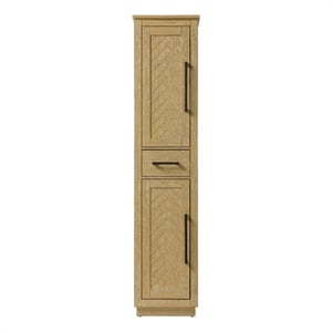 Elegant Kitchen and Bath 16&quot Bath Storage Cabinet in Linen Oak