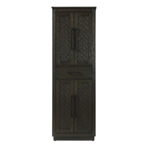 Elegant Kitchen and Bath 24&quot Bath Storage Cabinet in Chocolate Oak