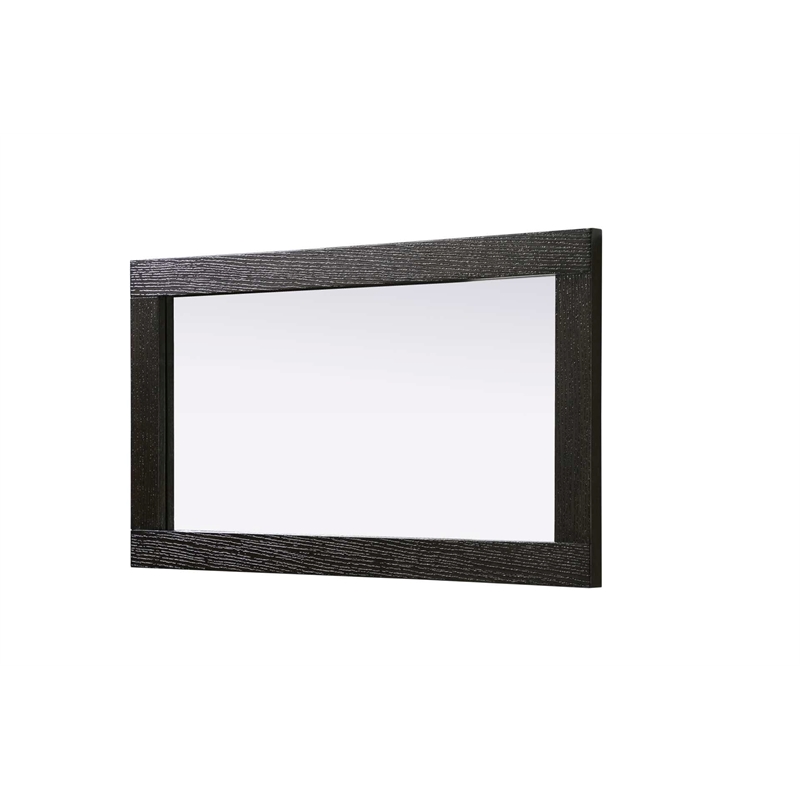 Elegant Kitchen and Bath Noah Rectangle Wood Mirror 18 X 32 in Chocolate Oak
