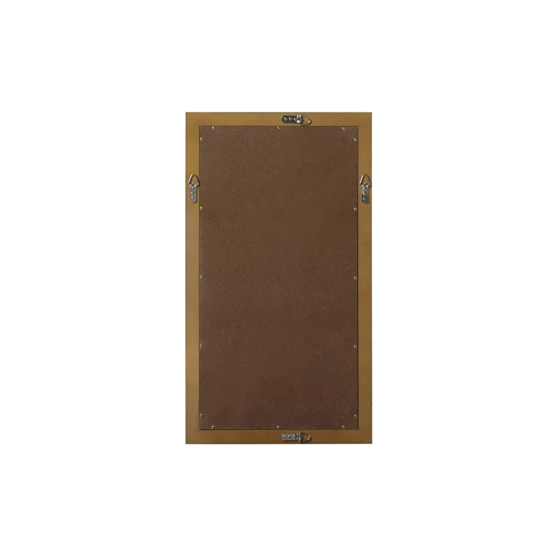 Elegant Kitchen and Bath Noah Rectangle Wood Mirror 18 X 32 in Hazel Oak