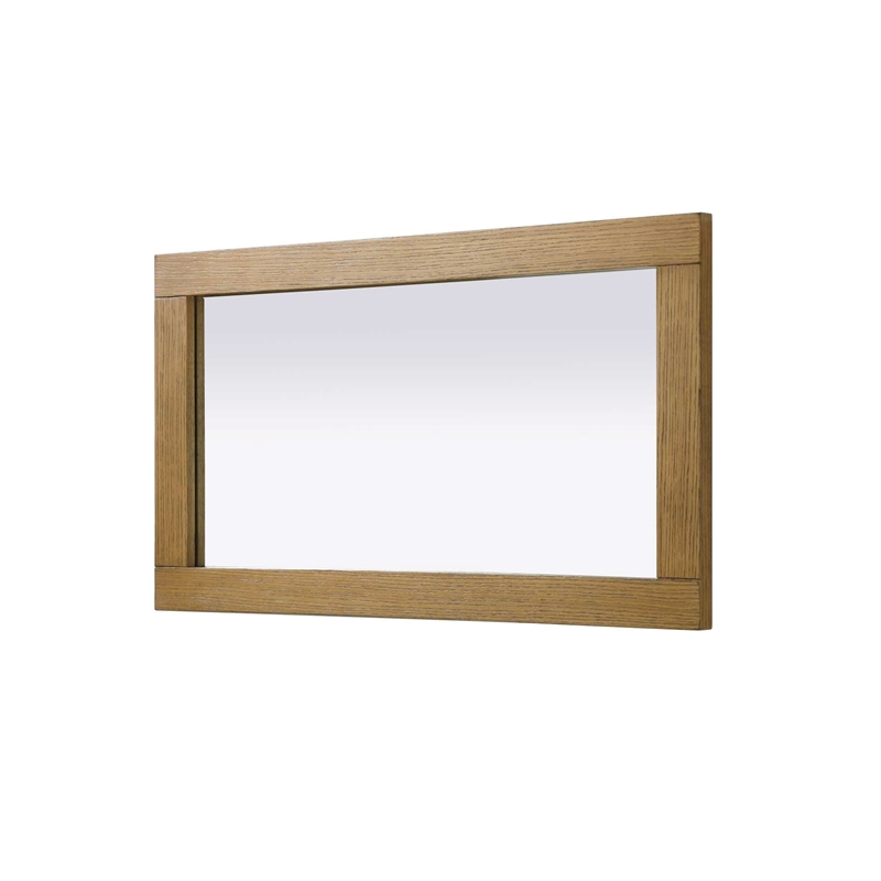 Elegant Kitchen and Bath Noah Rectangle Wood Mirror 18 X 32 in Honey Teak