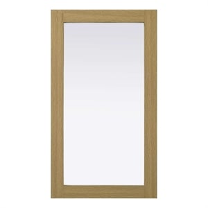 Elegant Kitchen and Bath Noah Rectangle Wood Mirror 18 X 32 in Honey Brown