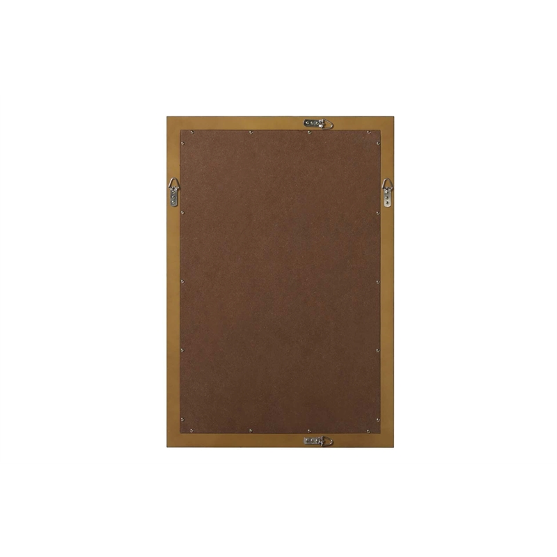 Elegant Kitchen and Bath Noah Rectangle Wood Mirror 22 X 32 in Hazel Oak