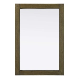 Elegant Kitchen and Bath Noah Rectangle Wood Mirror 22 X 32 in Hazel Oak