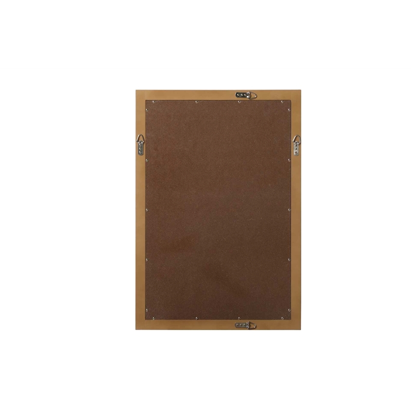 Elegant Kitchen and Bath Noah Rectangle Wood Mirror 22 X 32 in Linen Oak