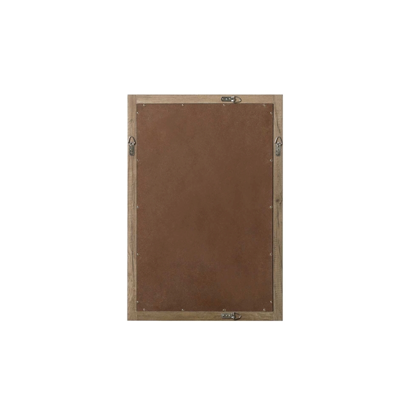 Elegant Kitchen and Bath Noah Rectangle Wood Mirror 22 X 32 in Natural Oak