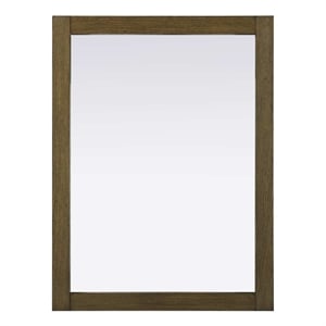 Elegant Kitchen and Bath Noah Rectangle Wood Mirror 27 X 36 in Hazel Oak