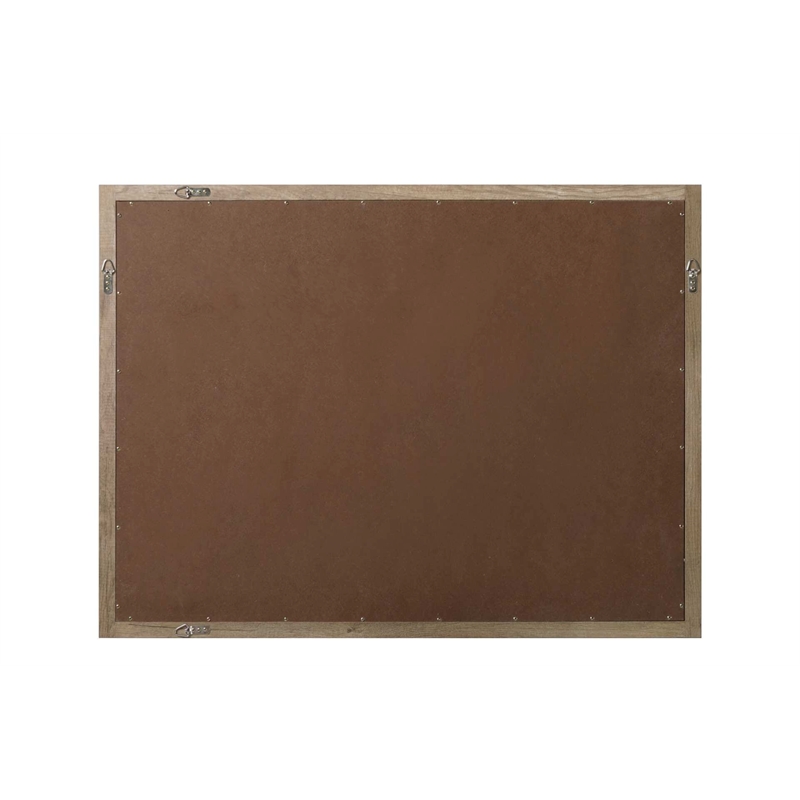 Elegant Kitchen and Bath Noah Rectangle Wood Mirror 48 X 36 in Natural Oak