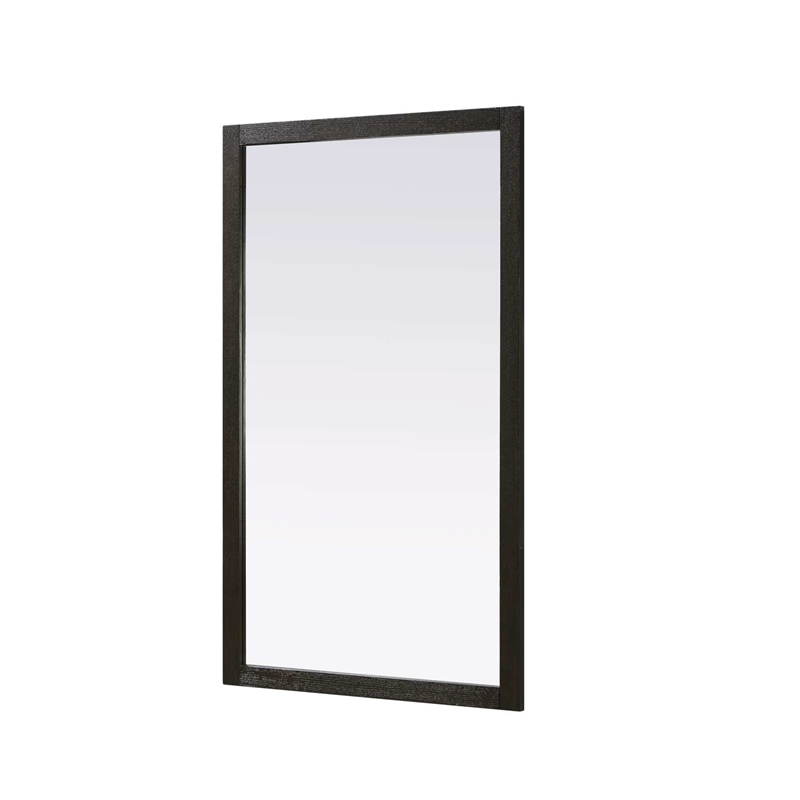 Elegant Kitchen and Bath Noah Rectangle Wood Mirror 60 X 36 in Chocolate Oak